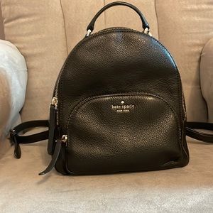 Black Leather Kate Spade backpack